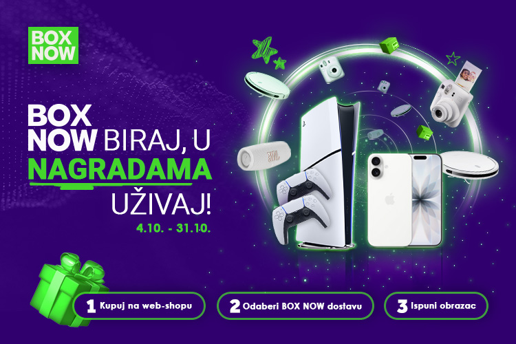 Nagradna igra „BOX NOW biraj, u nagradama uživaj!“