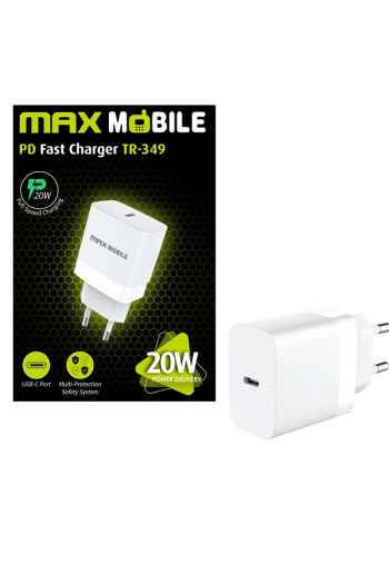 Maxmobile kučni punjač PD QC 3.0 Type C, TR-349 20W - slika proizvoda