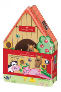 Flomaster školski 18boja u metalnoj kutiji Connector Farma Faber Castell 155539 - slika proizvoda