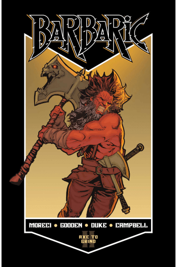 Barbaric Vol. 2: Axe to Grind (Strip) - naslovnica