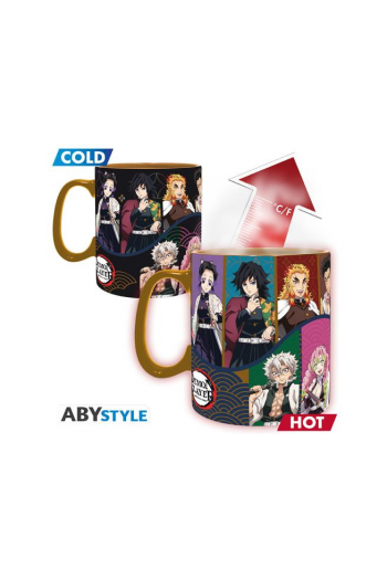 DEMON SLAYER - Mug HeatChange- 460ml- Hashira - cardboard - slika proizvoda
