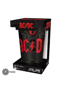 Acdc - Large Glass - 400Ml - Black Ice - Box