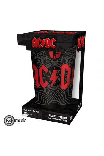 Acdc - Large Glass - 400Ml - Black Ice - Box - slika proizvoda