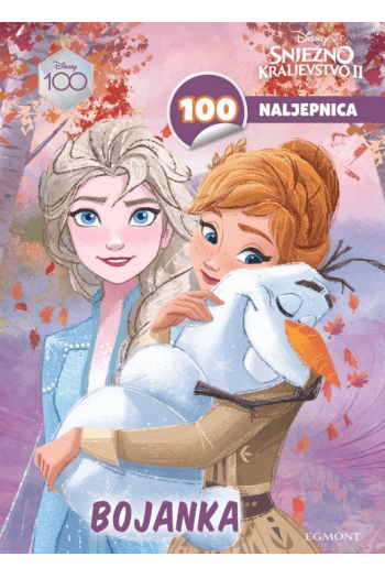 Frozen II bojanka +100 naljepnica - naslovnica