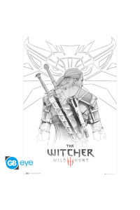 The Witcher - Geralt Sketch- Poster - slika proizvoda