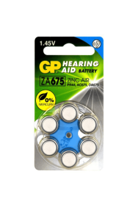GP ZINC AIR BATERIJA ZA SLUŠNI APARAT ZA675 6/1 - slika proizvoda