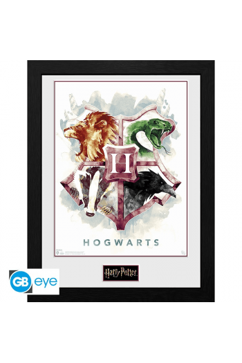 Harry Potter - Framed Print Hogwarts Water Colour (300) - slika proizvoda