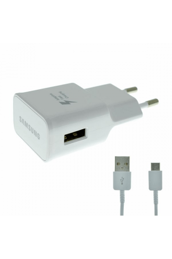 Kućni punjač original za Samsung EP-TA20EWECGWW+TIP C USB Fast bijeli blister - slika proizvoda