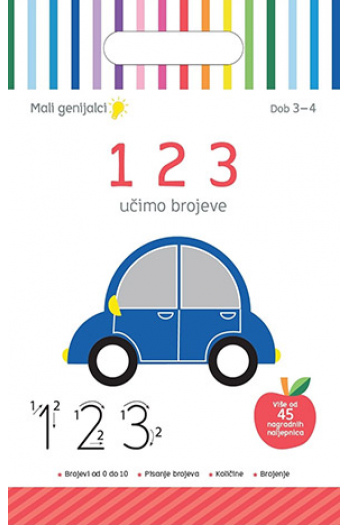 Mali genijalci - 123 učimo brojeve (Slikovnica) - naslovnica
