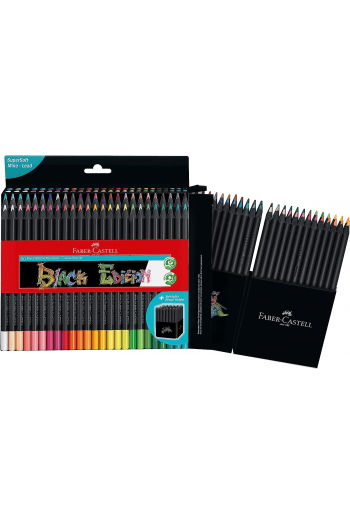 Boje drvene 50boja trokutaste Black Edition Faber Castell 116450 blister - slika proizvoda