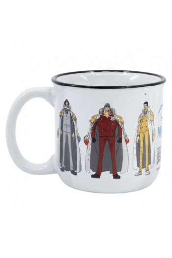 Stor Taza Ceramica Desayuno 400 ml En Caja Regalo One Piece Marine Young Adult - slika proizvoda