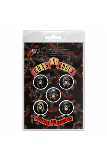 Guns N Roses - Appettite for Destruction bedževi set - slika proizvoda