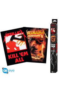 Metallica - Set 2 Posters Chibi 52X38 - Kill Em AllFire Guy X4 - slika proizvoda