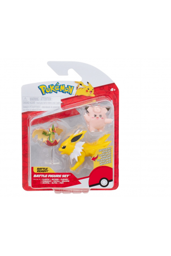Pokemon Figurica "Battle Figure" 3Pk - Clefairy, Flapple, Jolteon W22 - slika proizvoda