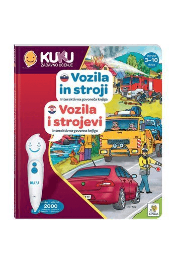 Interaktivna Knjiga Kuku - Vozila i strojevi (bez olovke) - naslovnica