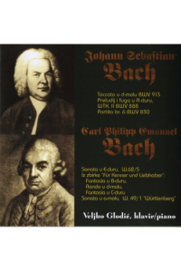 VELJKO GLODIĆ - KLAVIR/PIANO BACH CD - omot