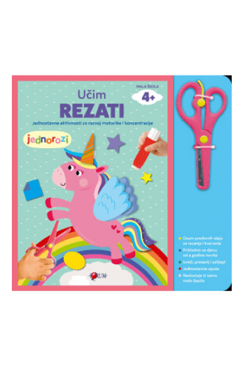 Učim rezati - Jednorozi (Slikovnica) - naslovnica