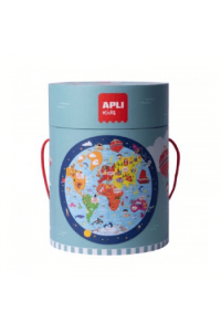 Slagalica Apli kružnog oblika worldmap 18201