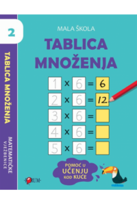 Tablica množenja 2 - vježbenica - naslovnica