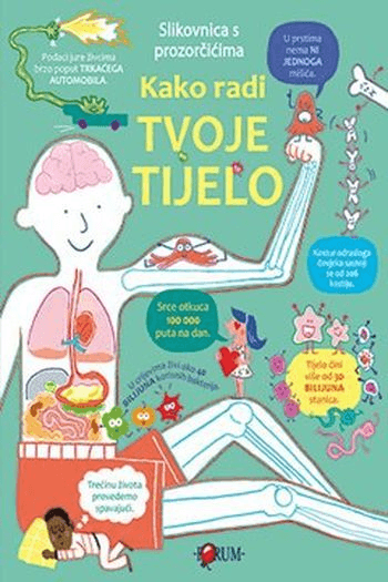 Kako radi tvoje tijelo - slikovnica s prozorčićima - naslovnica
