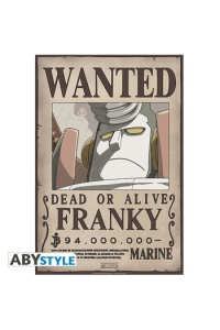One Piece Poster Wanted Franky New (52x35cm) - slika proizvoda