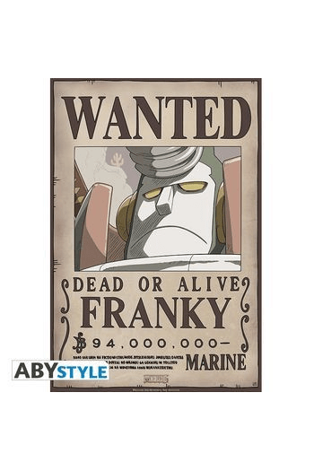 One Piece Poster Wanted Franky New (52x35cm) - slika proizvoda