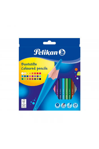 Boje drvene 24boje Pelikan 724013 blister - slika proizvoda
