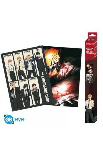 Chainsaw Man - Set 2 Posters Chibi 52X38 - Devil Hunters - slika proizvoda