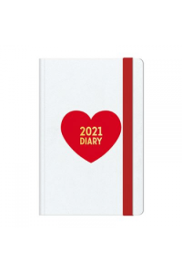 Planer 12*18 cm Heart 2021 Medium Weekly Diary - slika proizvoda