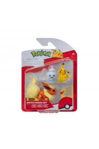 Pokemon Figurica "Battle Figure" 3Pk - Pikachu, Vanillite, Flareon W22