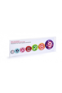 Baby Countdown - 7 buttons to pin on for pregnancy various sizes in set - slika proizvoda
