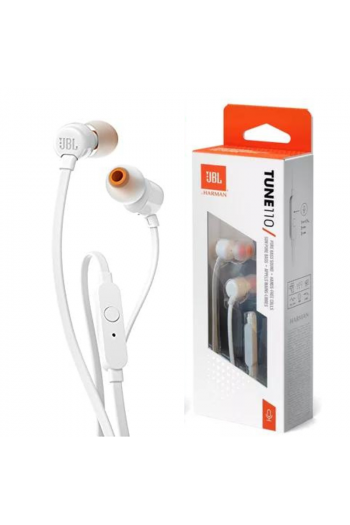 Slušalice JBL hands-free T110 3.5mm bijele blister - slika proizvoda