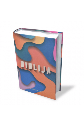 Biblija ( platno šareno srebro uvez) - naslovnica