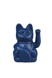 Lucky Cat , Dark Blue , waving cat , 10,5x8,5x15cm , plastic , no batt. incl. 24) - slika proizvoda
