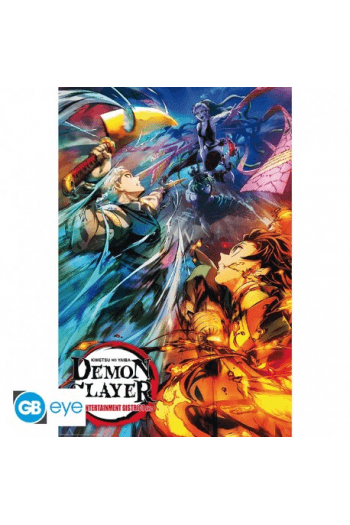 Demon Slayer - Poster «Key Art 2» Roulé Filmé (91.5X61) - slika proizvoda