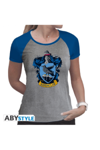 Harry Potter - Tshirt "Ravenclaw" Woman Ss Grey & Blue - Premium M