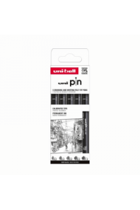 Marker Uni pin set 0.2,0.4,0.6,0.8,1.0 mm crni Classic 5,1 - slika proizvoda