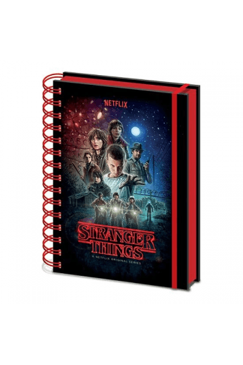 Pyramid Stranger Things (One Sheet) A5 Metallic Notebook - slika proizvoda