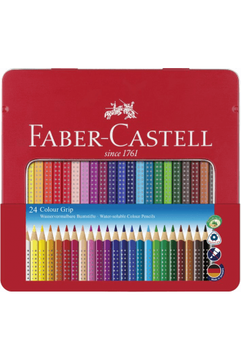 Boje drvene 24boje metalna kutija Grip 2001 Faber Castell 112423 ~ 1/3/33 - slika proizvoda