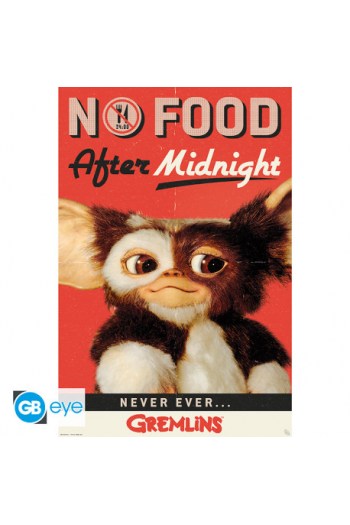 Gremlins - Poster Maxi 91.5X61 - No Food After Midnight - slika proizvoda