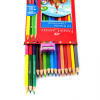 Boje drvene 12boja Faber Castell 110312 blister+3boje drvene obostrane i gratis šiljilo - slika proizvoda