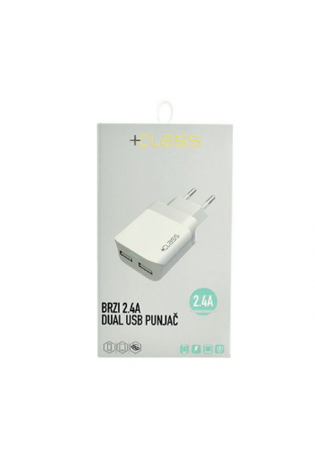 Kućni punjač + Class za Apple iphone 6/7/8XUSB 2.4A + USB Lightning - slika proizvoda
