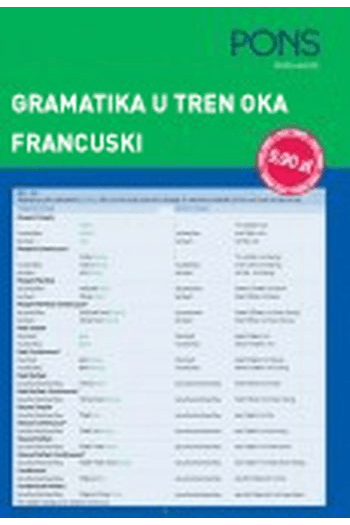 PONS gramatika u tren oka francuski - naslovnica