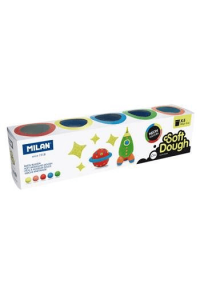 Plastelin MILAN Neon Soft Dough set 5 boja X 142g P6