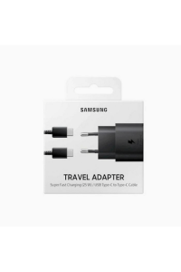 Kućni punjač original za Samsung TA800XBEGWW tip C PD 25W + tip C USB crni blister