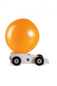Silverstar - balloon car - grey - orange balloon