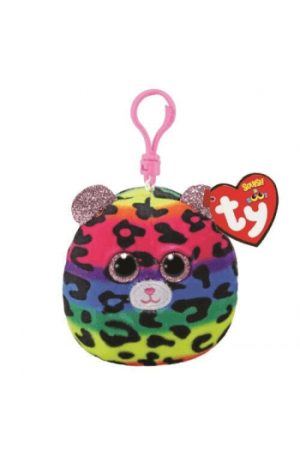 Privjesak TY Squishy Dotty - šareni leopard