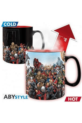 MARVEL - Mug Heat Change - 460 ml - "Marvel Heroes" - with box x2 - slika proizvoda