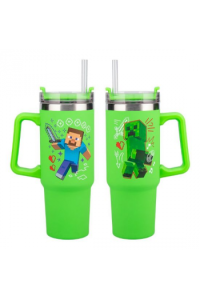 Paladone Minecraft Green 900ml Multiway Travel Cup Straw - slika proizvoda