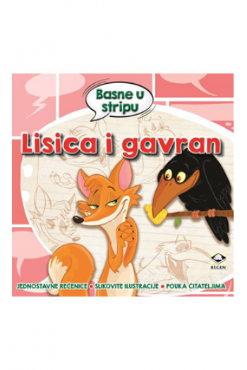 Basne u stripu: Lisica i gavran - naslovnica